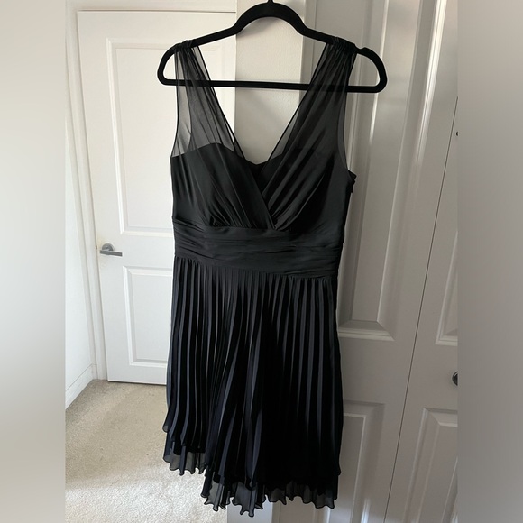 Selina Studio | Black Pleated Mini Dress | Size Medium - Picture 3 of 8